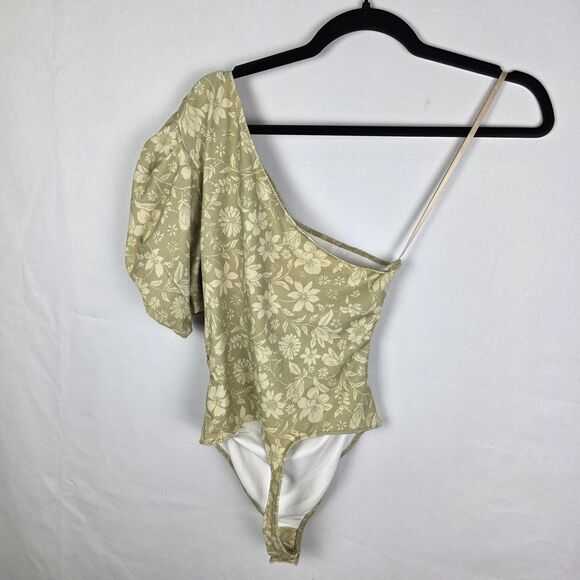 Free People Intimately Something Bout You Bodysuit XS One Shoulder Floral - Picture 3 of 8